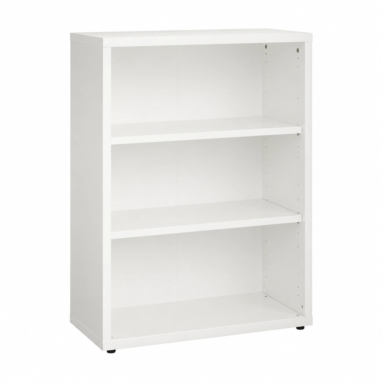 Libreria Moderna Bianca con 2 Ripiani Regolabili, Ideale per Studio e Ufficio, 81,6x111,9x35,7 cm, Made in Italy