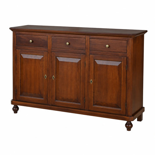Credenza Napoletana in Legno Massello a 3 Ante - Stile Arte Povera
