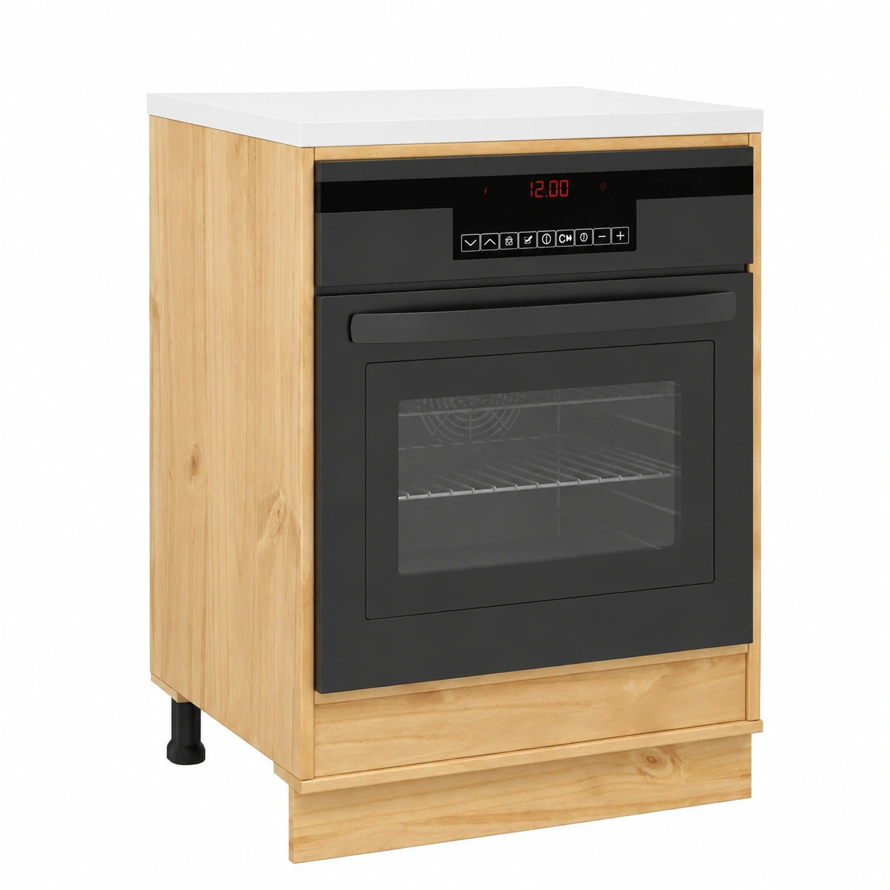 Credenza Moderna in Pino Massello 60x46x81 cm Colore Marrone Miele