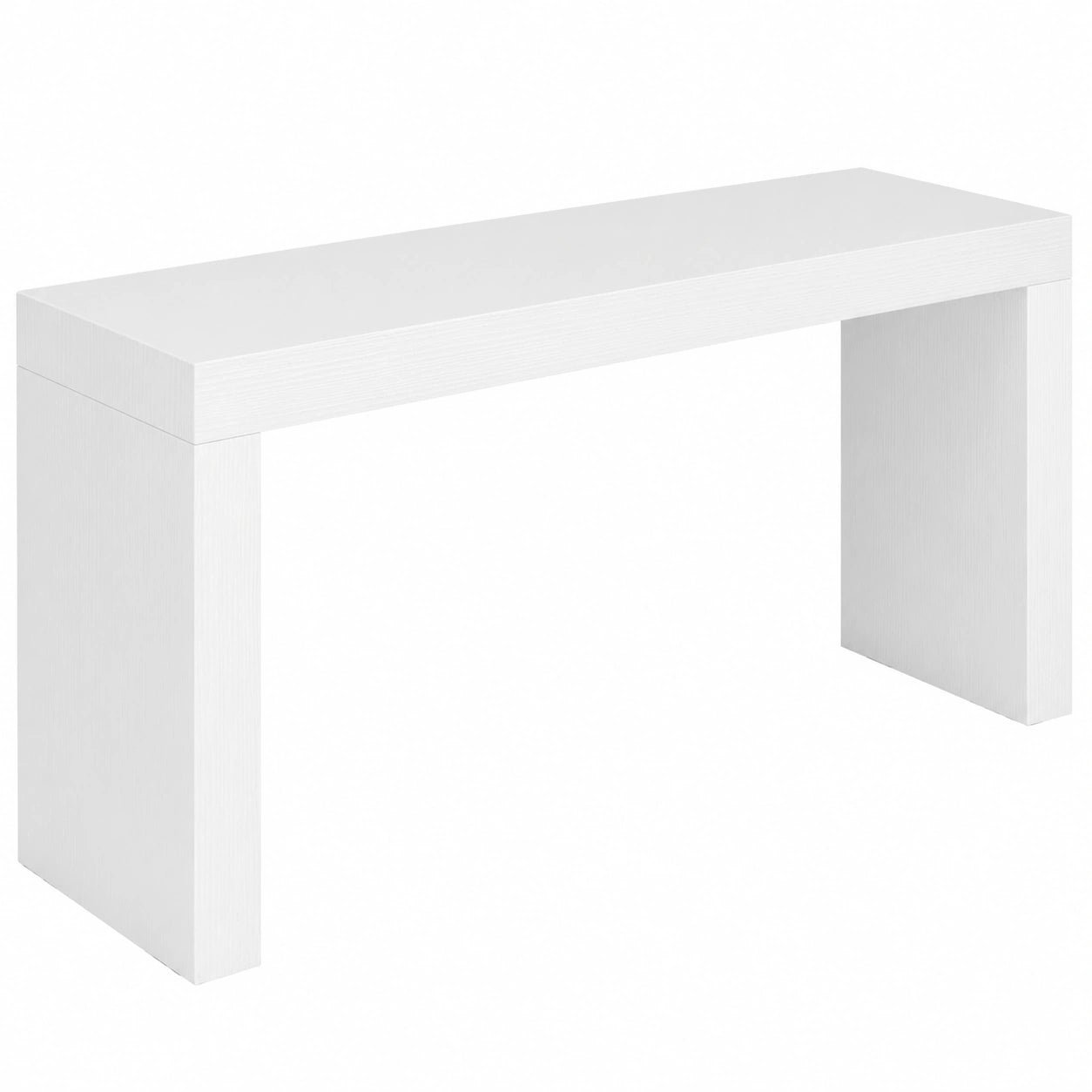 Tavolo da Pranzo Moderno Evolution 180x60 in Bianco Frassino, Stile Italiano
