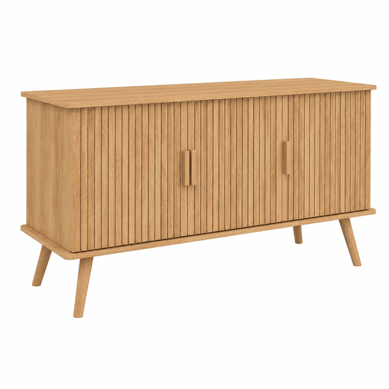 Credenza a 3 Ante JULIETTE Effetto Listoni 110 cm