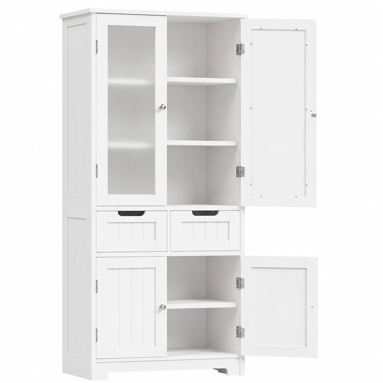 Credenza Cucina HOCSOK con Ripiani Regolabili e Cassetti