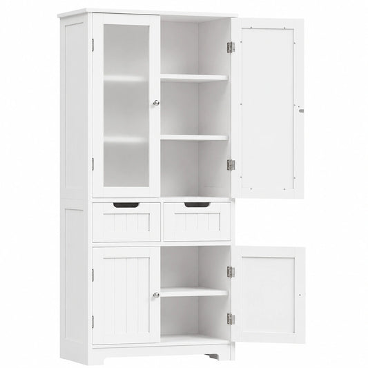 Credenza Cucina HOCSOK con Ripiani Regolabili e Cassetti